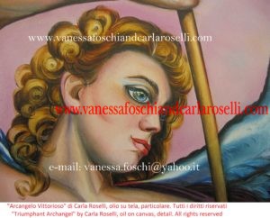 Arcangelo Vittorioso dipinto da Carla Roselli