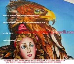Ganimede/Ganymede, prince of Troy, son of Laomedon, as painted by Carla Roselli