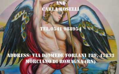 Arcangelo Vittorioso di Carla Roselli, olio su tela, particolare. Tutti i diritti riservati.