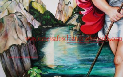 gods : the Furlo Pass and river Metauro, as painted by Carla Roselli