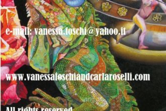 Atena Predatrice (Alcioneo), dipinto olio su tela di Vanessa Foschi, iguana.- Athena Predatory (Alcyoneus), oil on canvas painting by Vanessa Foschi<p>Atena Predatrice (Alcioneo), dipinto olio su tela di Vanessa Foschi, iguana. Tutti i diritti riservati- Athena Predatory (Alcyoneus) , oil on canvas painting by Vanessa Foschi, iguana. All rights reserved</p>