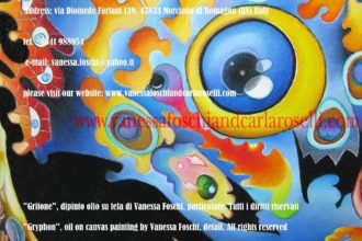 Grifone, dipinto olio su tela di Vanessa Foschi, particolare-Gryphon, oil on canvas painting by Vanessa Foschi, detail. All rights reserved 35<p>Grifone, dipinto olio su tela di Vanessa Foschi, particolare-Gryphon, oil on canvas painting by Vanessa Foschi, detail. All rights reserved </p>