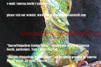 Bacco, dipinto olio su tela di Vanessa Foschi - Bacchus, oil on canvas painting by Vanessa Foschi p2<p>Bacco, Bacchus, greek god son of Zeus and Semele</p>