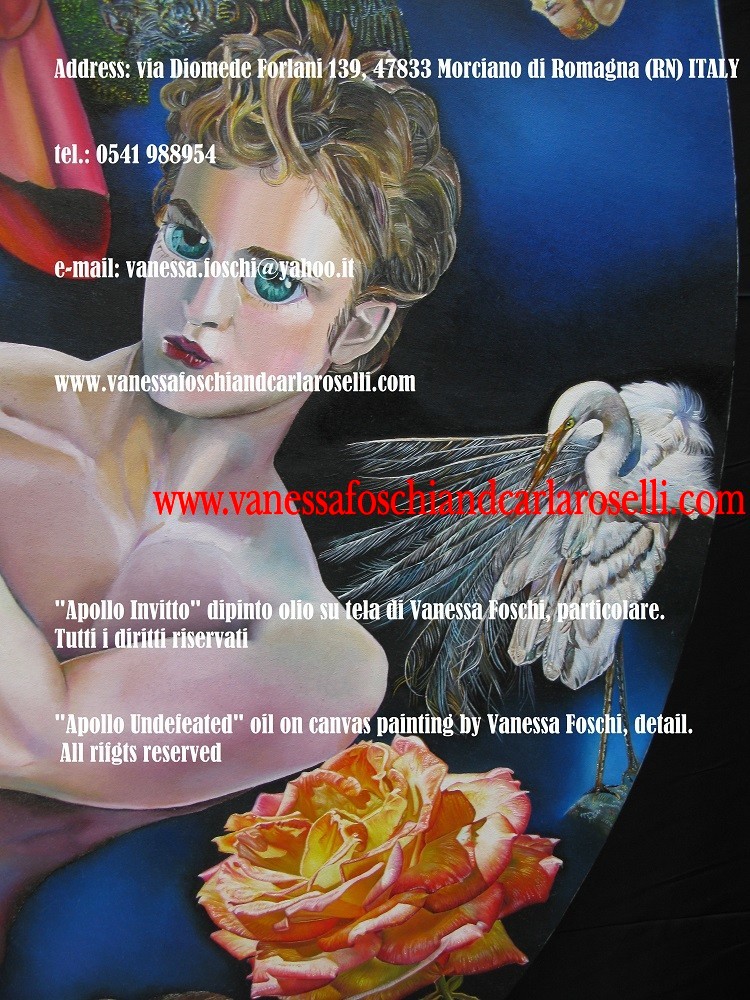 Invitto Apollo, dipinto olio su tela di Vanessa Foschi, Porfirione