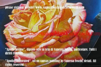 Apollo Invitto, Απόλλων, dipinto olio su di Vanessa Foschi, fulgida rosa-Apollo Undefeated, oil on canvas painting by Vanessa Foschi, beautiful rose<p>Apollo Invitto, dipinto olio su di Vanessa Foschi, bellissima rosa-Apollo Undefeated, oil on canvas painting by Vanessa Foschi, beautiful rose</p>