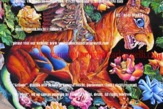 Grifone, dipinto olio su tela di Vanessa Foschi -Gryphon, oil on canvas painting by Vanessa Foschi<p>Grifone, dipinto olio su tela di Vanessa Foschi, nata a Rimini</p>