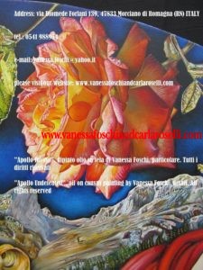 Απολλων- Apollo-Mount Parnassus-oil-on-canvas-painting-by-Vanessa-Foschi