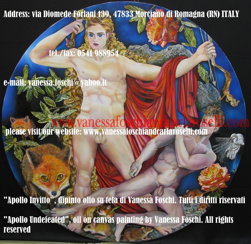 Apollon Sminthios - Apollo Sminteo di Vanessa Foschi - Tableau huile sur toile peint par Vanessa Foschi